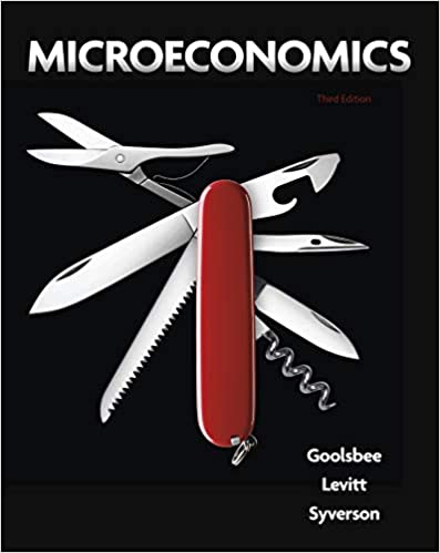 Microeconomics by Austan Goolsbee, Steven Levitt and Chad Syverson
