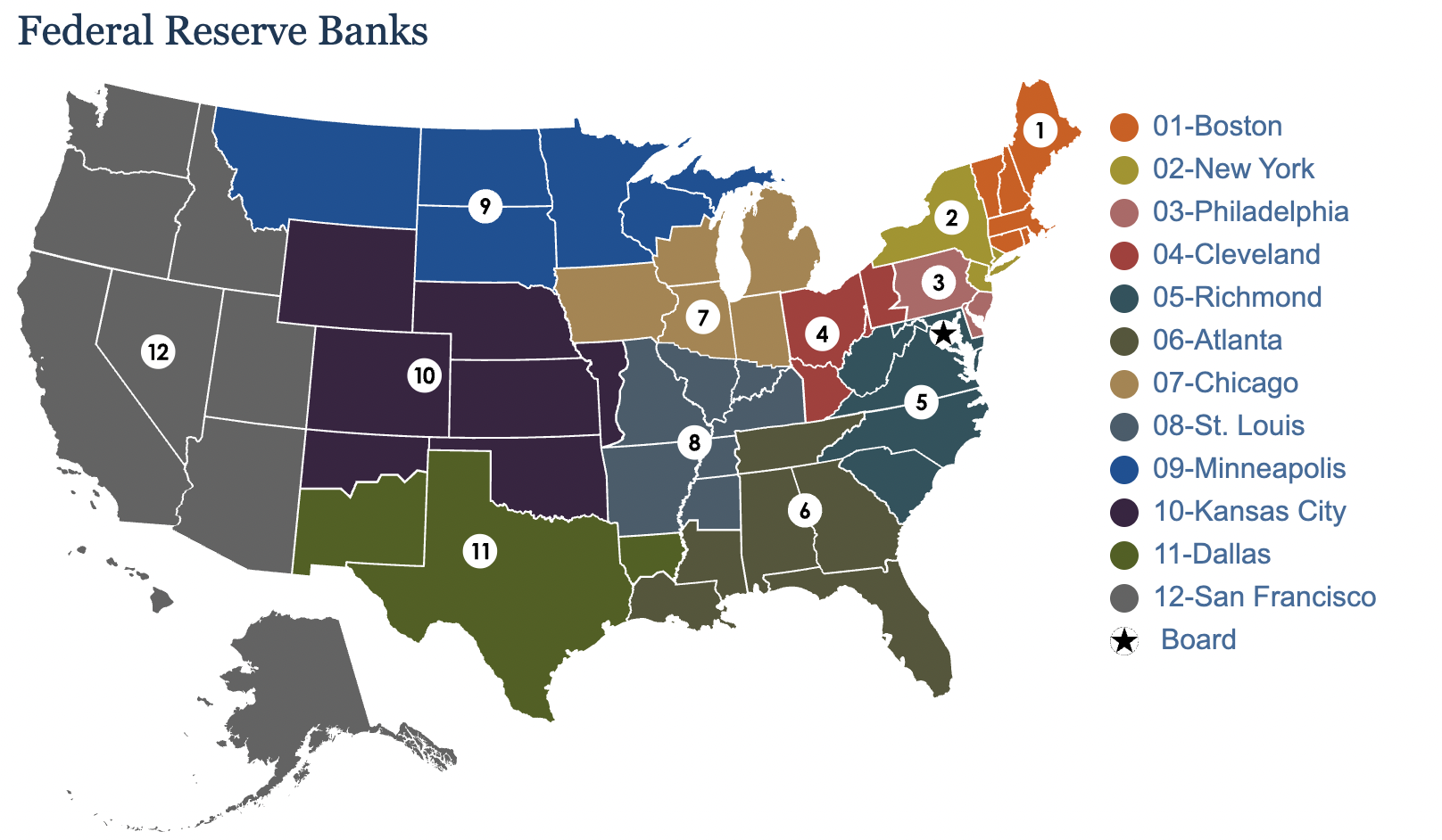 Federal Reserve Map