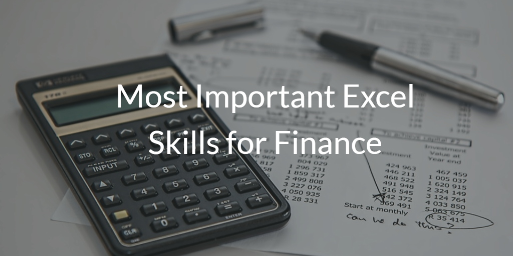 Excel Skills for Finance